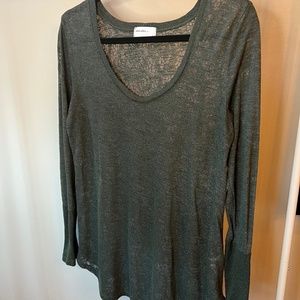 Forest Green - Long Sleeve Shirt - M - Allen Allen (Anthropologie)
